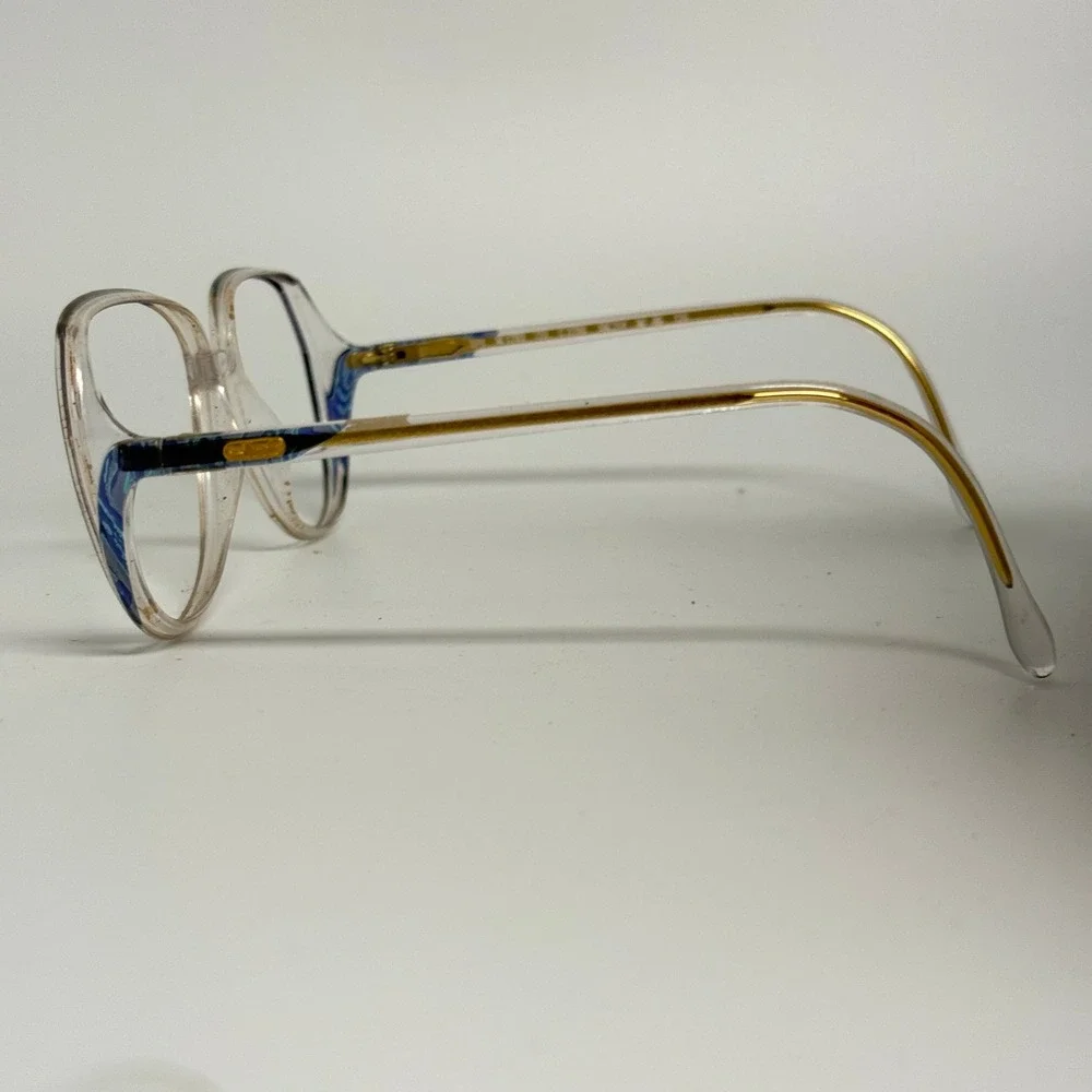 Silhouette SPX M 1783 C 2288 Eyeglasses Frames Clear Blue Gold 56-14-135 Austria